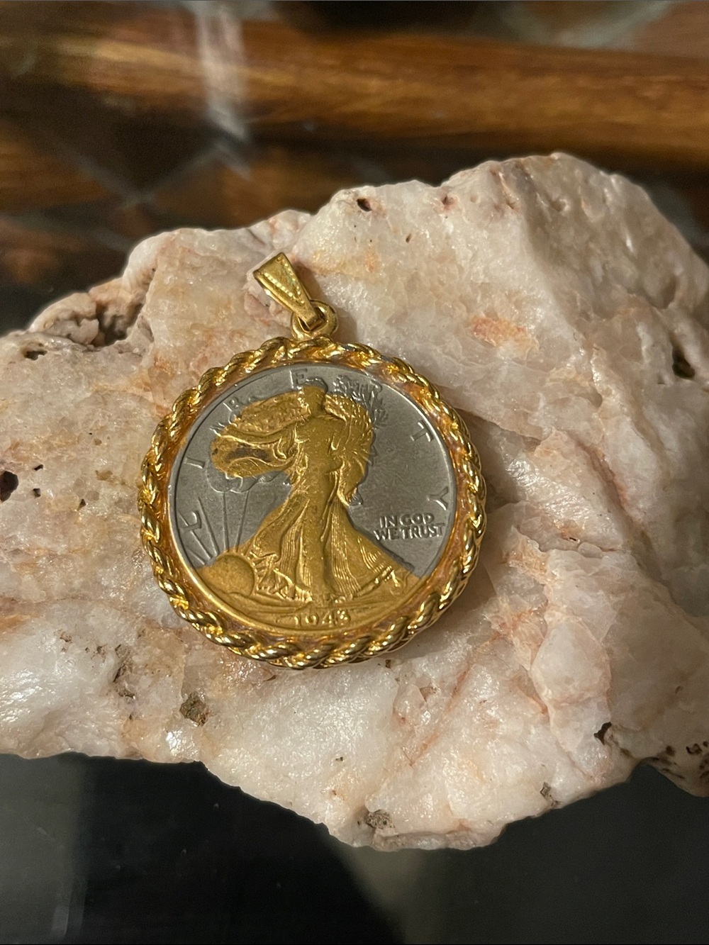 1943 Walking Liberty Half Dollar Pendant